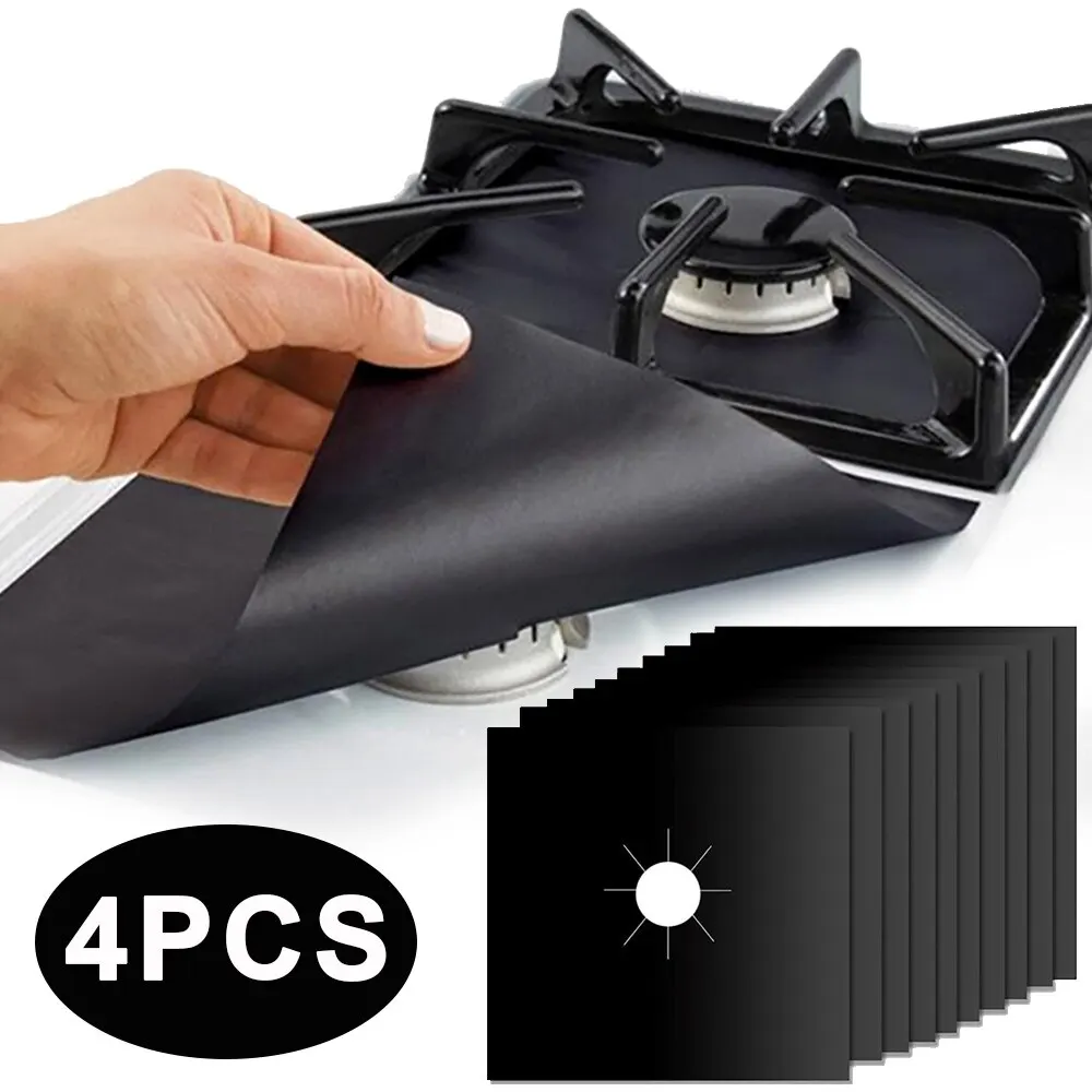 Commercial Kitchen Hood Cleaning - 4 Piece Gas Stove Protector Cooker