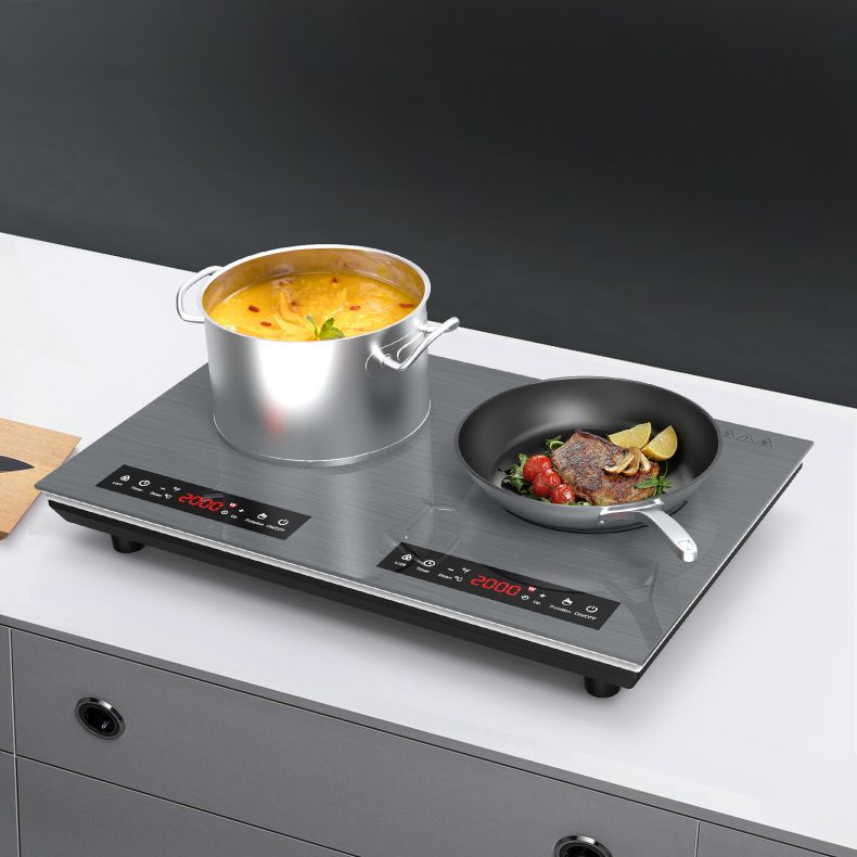 Commercial Kitchen Zones - Dual‑Burner Induction Cooktop, 110V Double Hot