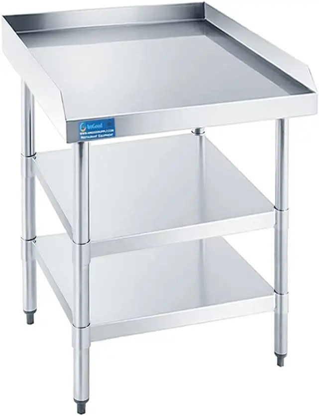 Commercial Work Table with Bac - Commercial Kitchen Backsplash recension och pris