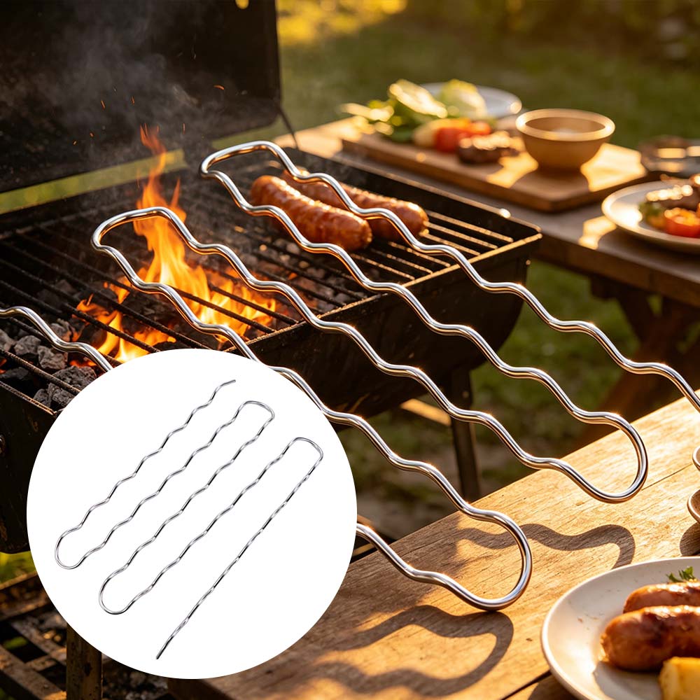 Stainless Steel BBQ Sausage Ro - Hot Dog Roller Grill recension och pris