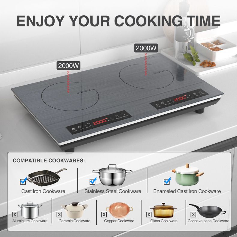 Dual‑Burner Induction Cooktop, - Commercial Kitchen Zones recension och pris