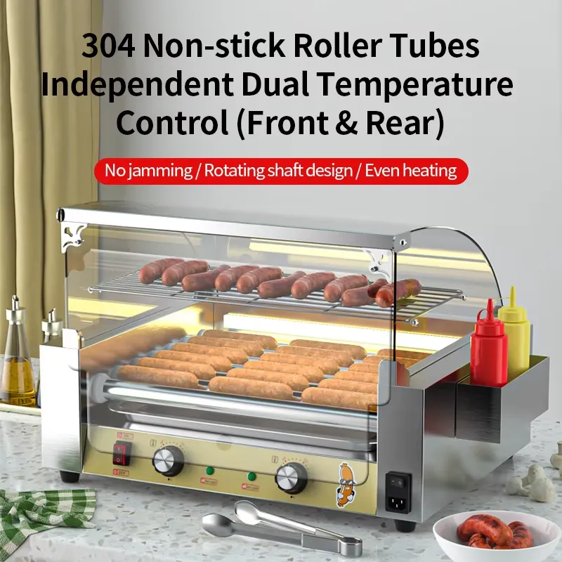 2026 Temp Control BBQ Machine  - Hot Dog Roller Grill recension och pris