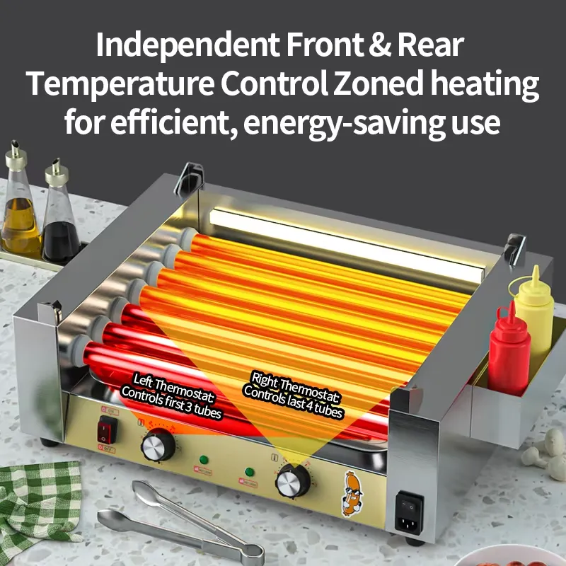 2026 Temp Control BBQ Machine  - Hot Dog Roller Grill recension och pris