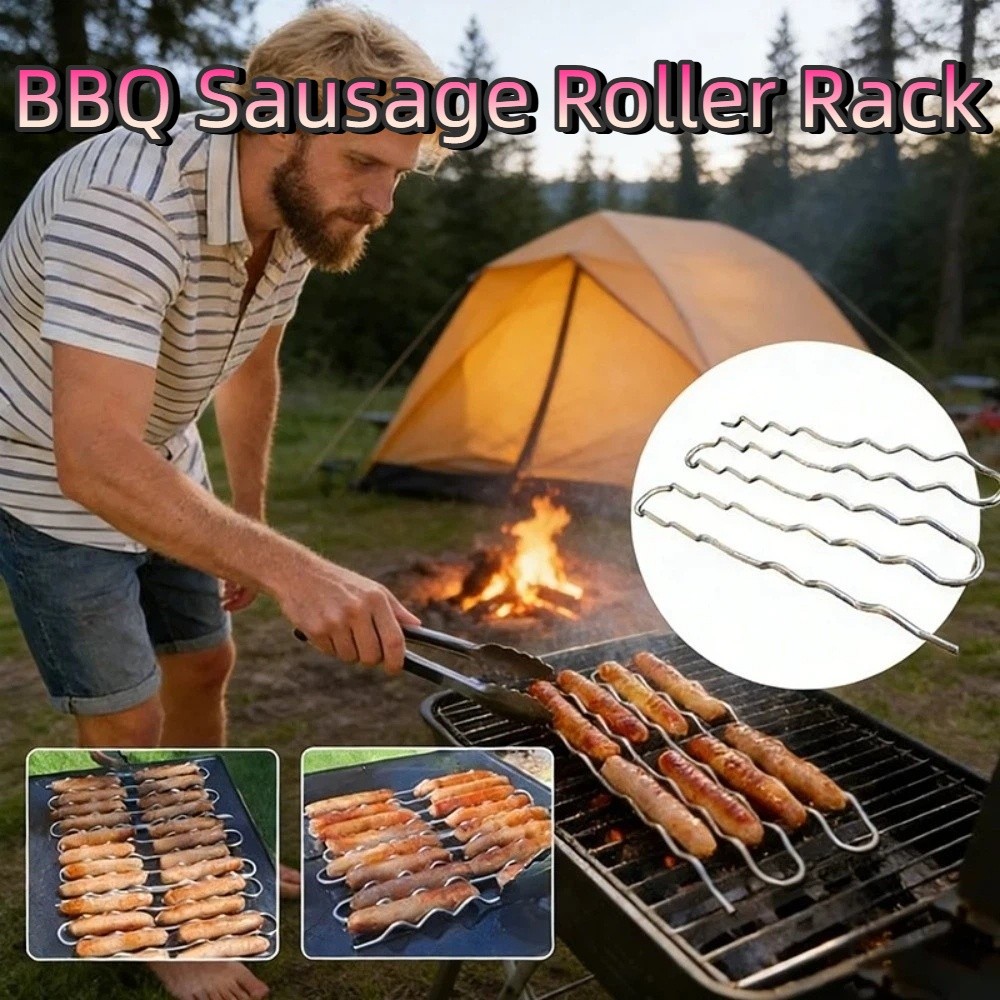 Stainless Steel BBQ Sausage Ro - Hot Dog Roller Grill recension och pris
