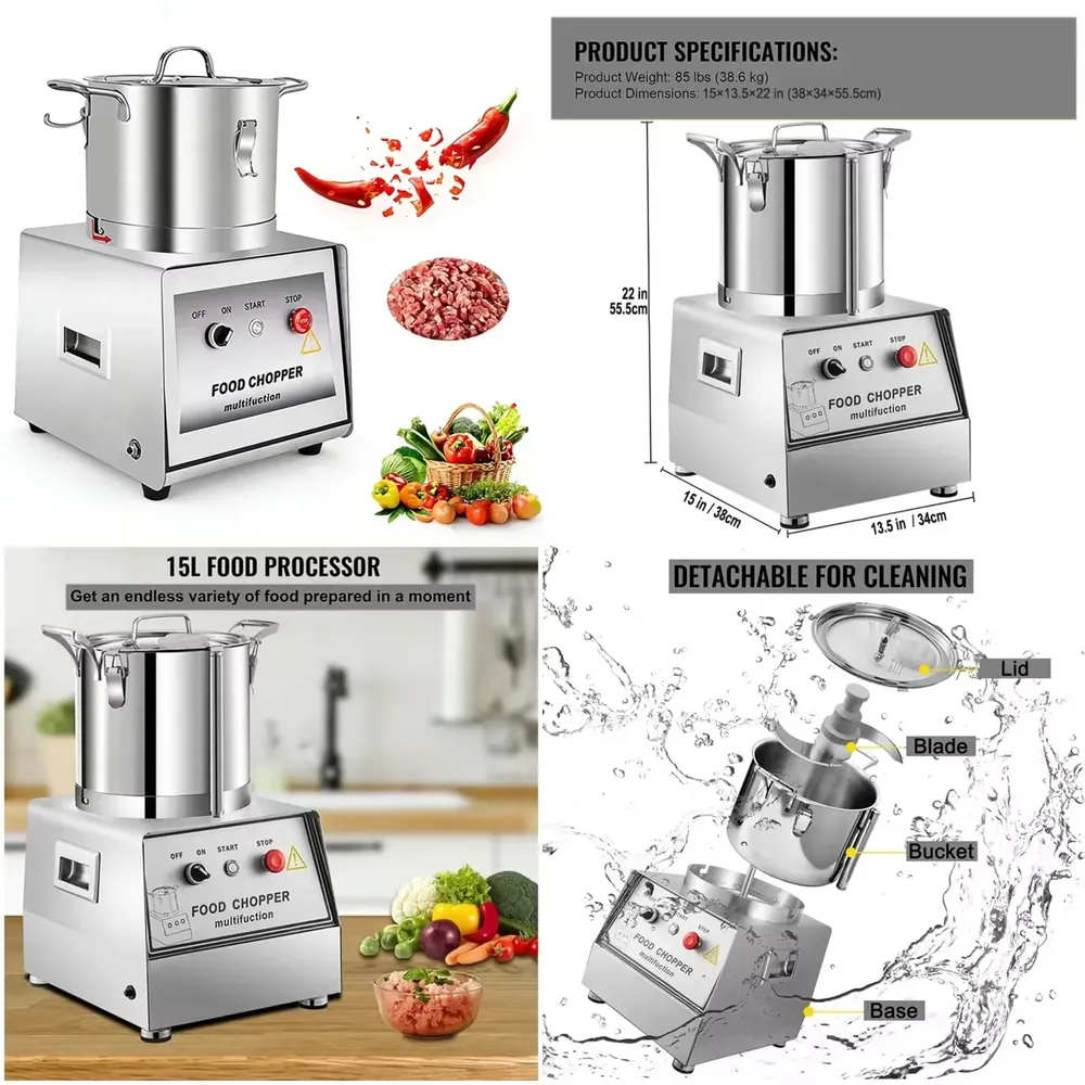 2026 Stainless Steel Electric  - Commercial Kitchen Grinder recension och pris