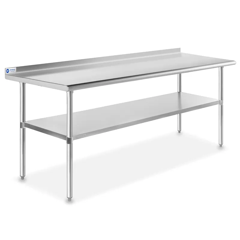Stainless Steel Kitchen Prep T - Commercial Kitchen Backsplash recension och pris