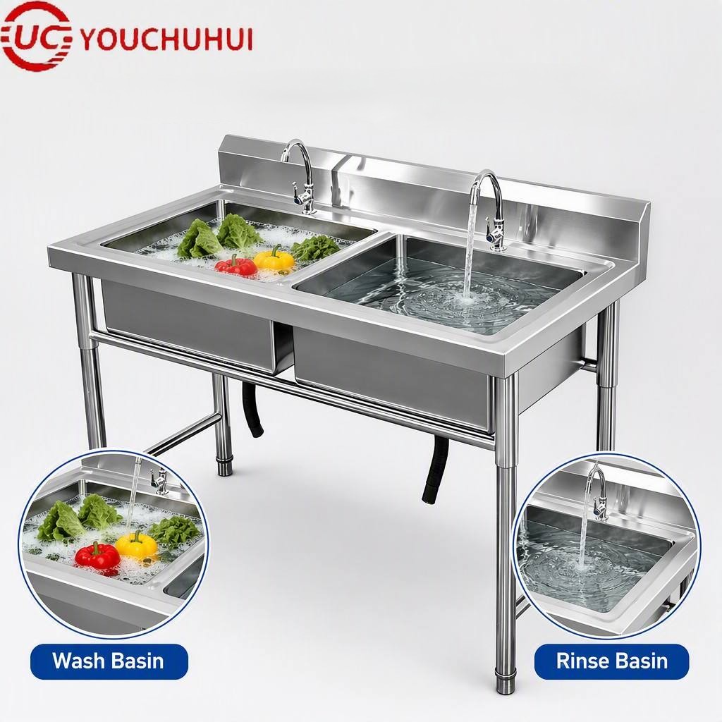 Commercial Freestanding Double - Commercial Kitchen Backsplash recension och pris