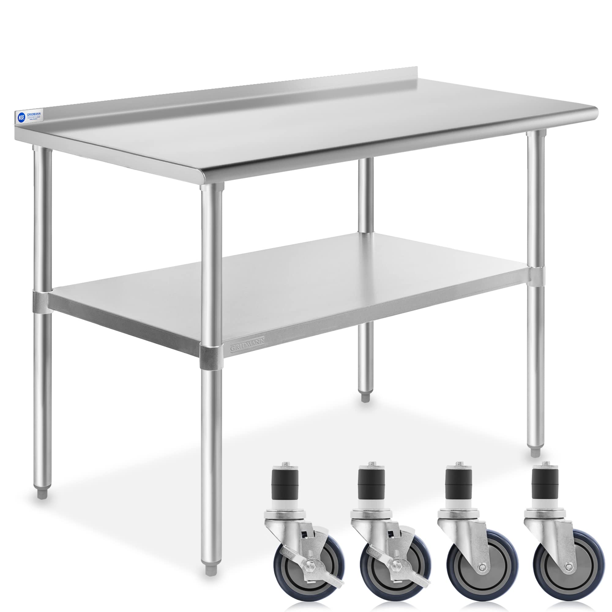 Stainless Steel Table 48 in. x - Commercial Kitchen Backsplash recension och pris